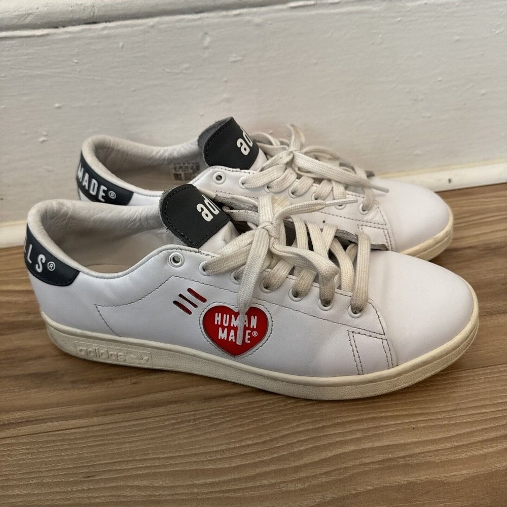 adidas human made White and Black Athletic Shoes